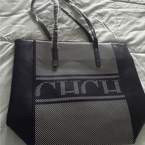 Chic Black and White Tote Bag